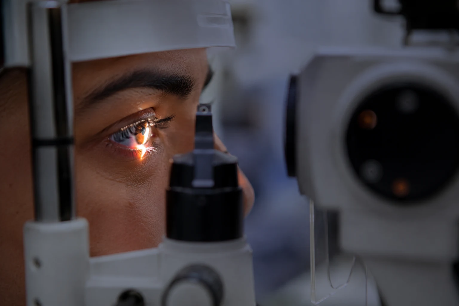 Comprehensive eye examination at Aadithya Eye Care, Perambur, Chennai