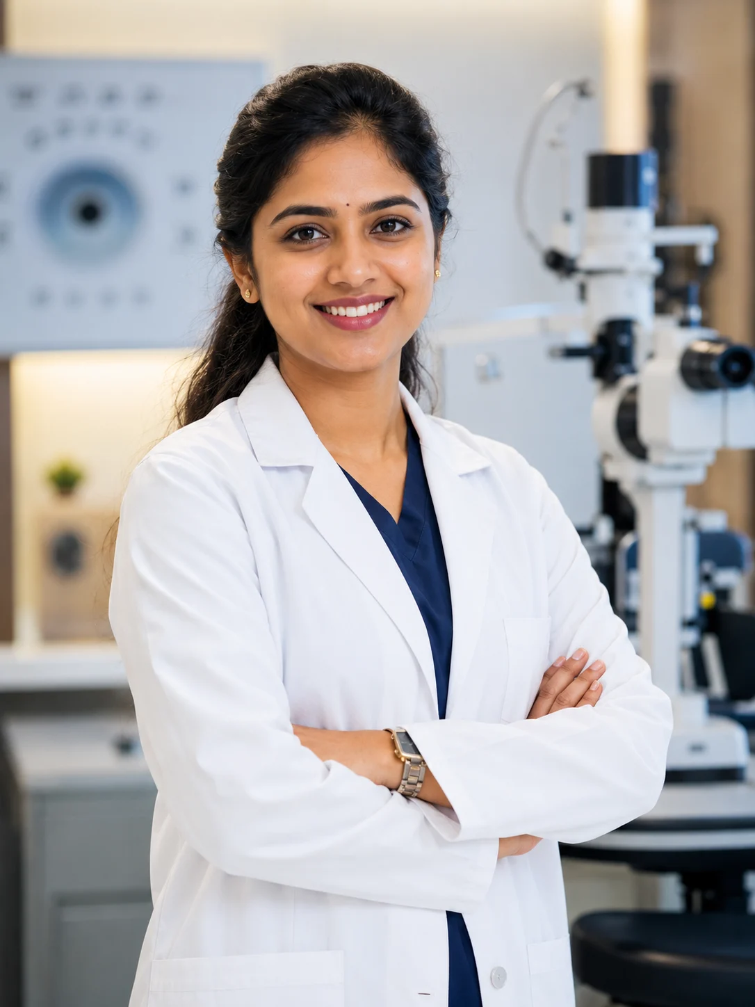 Dr Vasantha Gowri, ophthalmologist serving Ayanavaram patients at Aadithya Eye Care